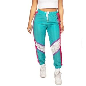 Tipsy‎ Elves Retro 80s 90s Windbreaker Jogger Pants Large